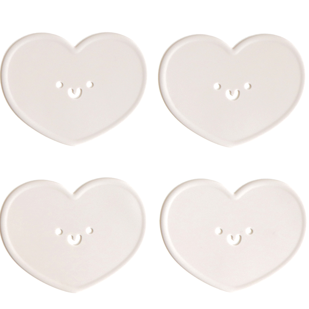 에이드엘 하트 실리콘 컵받침 4p 8,200원