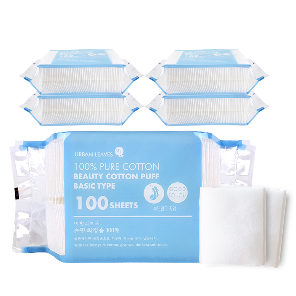 어반리브즈 순면 화장솜, 100개입, 5개 7,500원