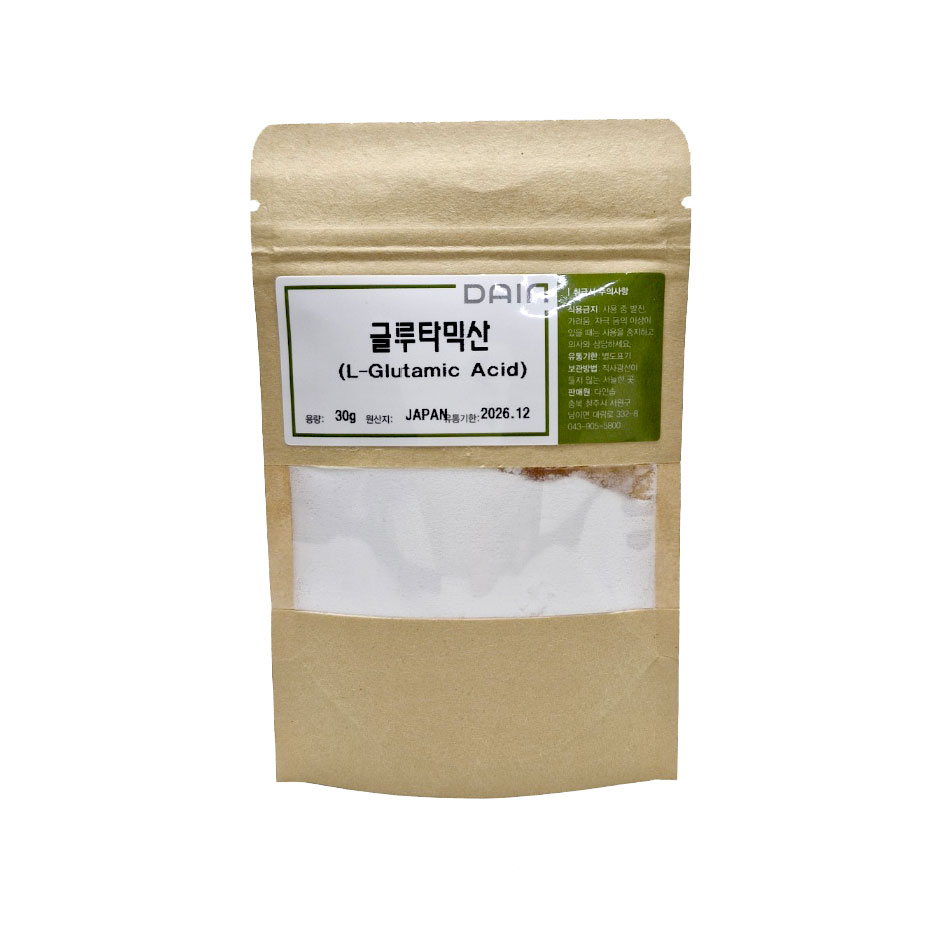글루타믹 액씨드 (L-Glutamic Acid)-L-글루탐산 99.0% 식품등급 화장품원료, 1개 3,500원