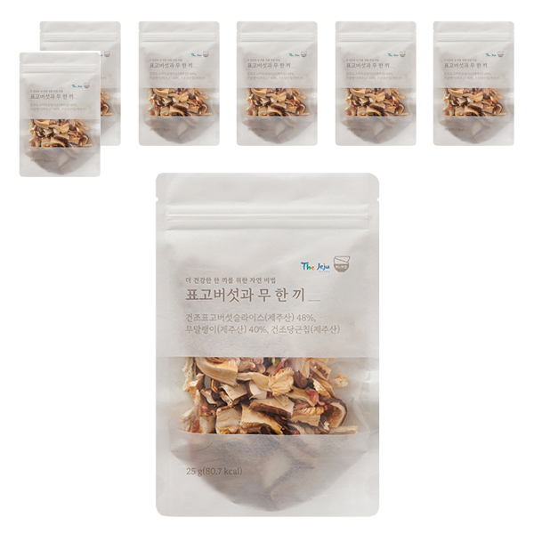 끼니키트 간편한 제주산 건나물 표고버섯과 무 한 끼, 7개, 25g 35,700원