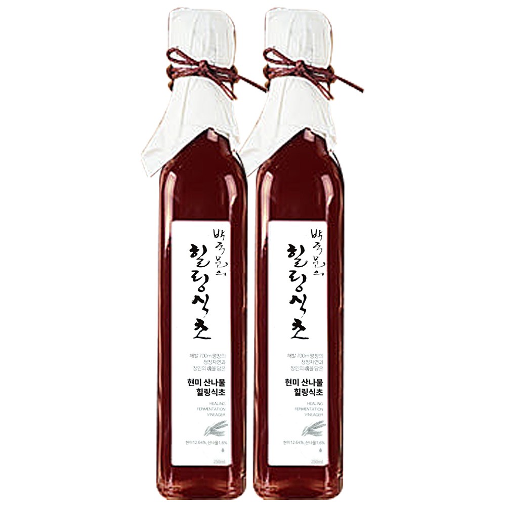 상상바이오 5년숙성 현미산나물 힐링식초, 2개, 250ml 49,000원