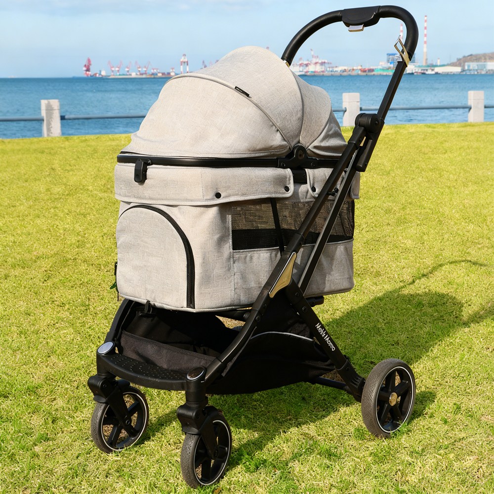 MekkMomo 강아지 유모차 접이식 대형 견 휴대용 개모차 25kg까지 4륜 충격흡 수 방수통풍 199,600원