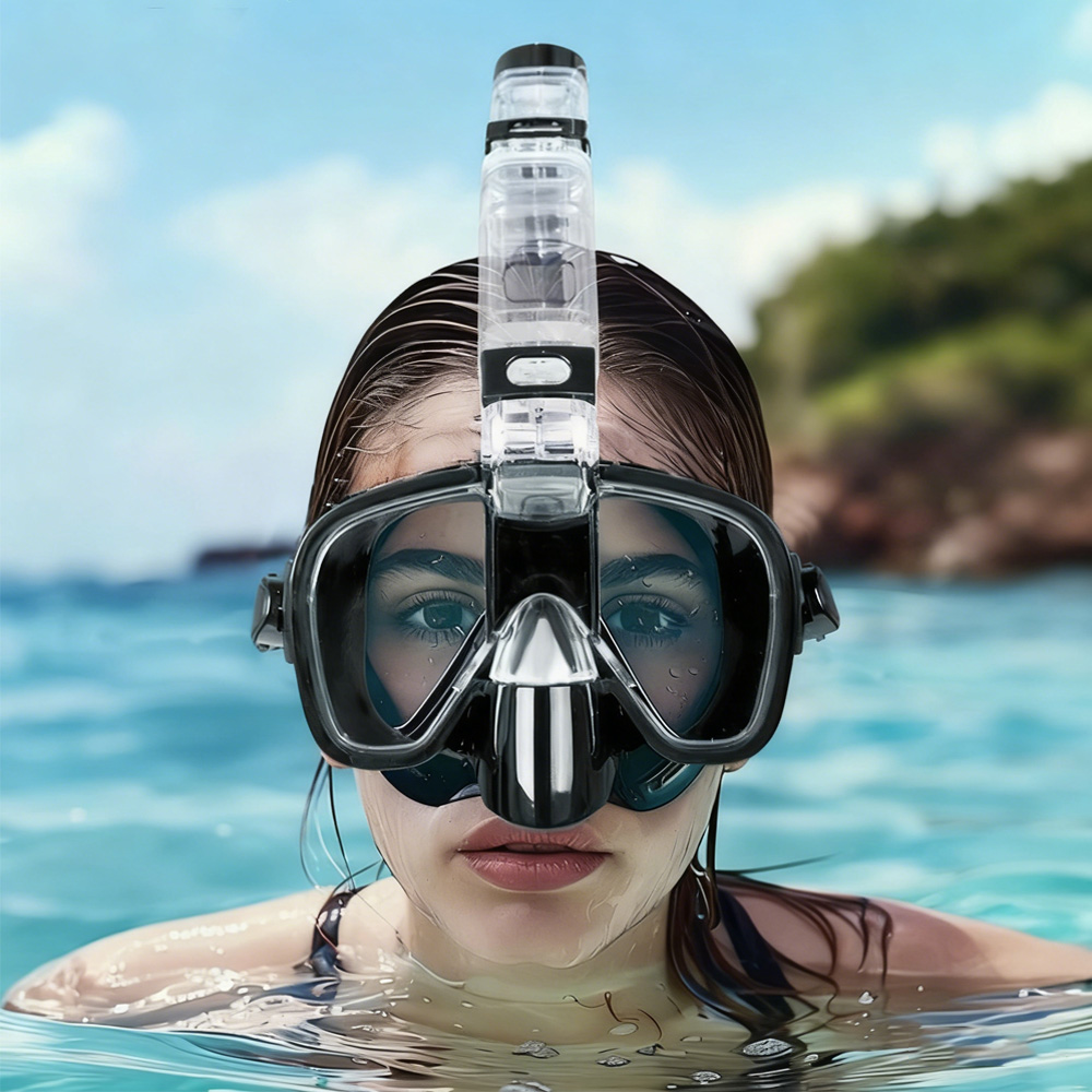 하늘박스 일체형 스노쿨링 마스크 신형 듀얼 글라스 스노쿨링 세트 29,500원