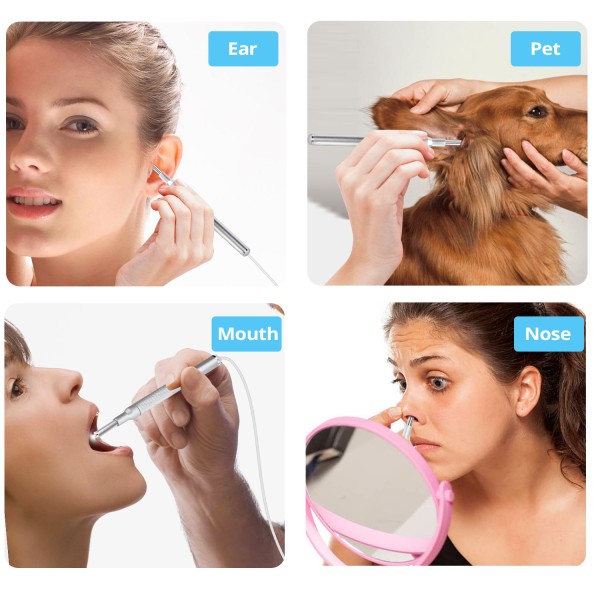 KERUI 소형 렌즈 480P 입 코 검이경 검사 내시경 보어스코프 카메라 이어 왁스 클리너 피커 OTG 안드로이드 24,300원