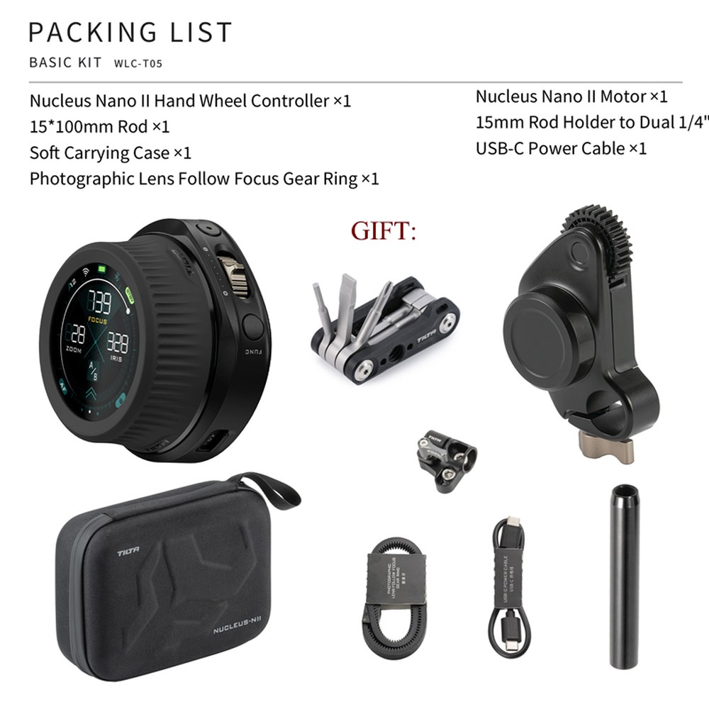 TILTA Nucleus-N 2.0 WLC-T05 무선 렌즈 제어 시스템 Nucleus Nano ii 팔로우 포커스 짐벌  카메라용 Nucle 531,500원