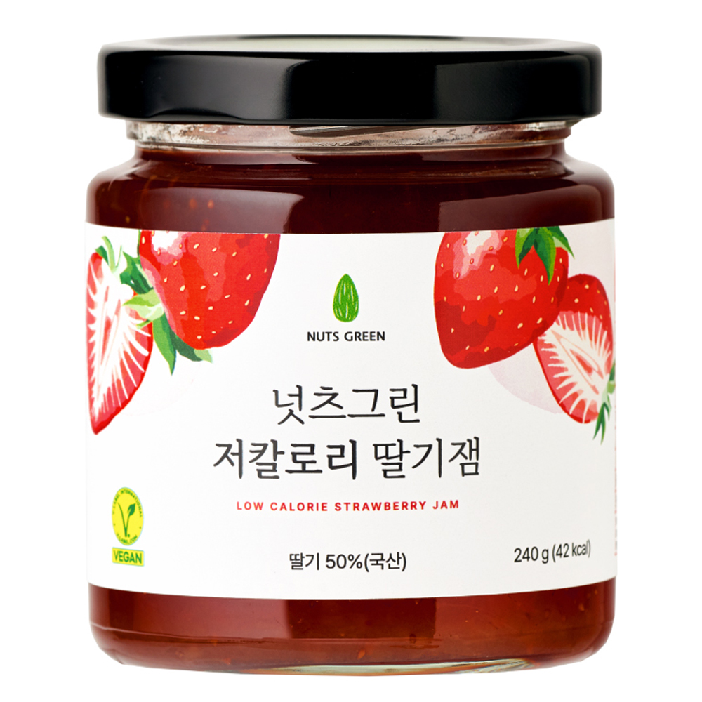 넛츠그린 저칼로리 딸기잼, 1개, 240g 9,800원