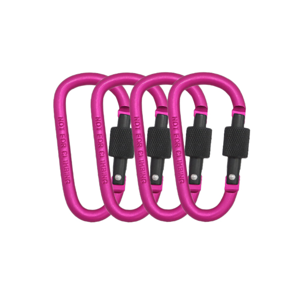 스크류 게이트가있는 카라비너 알루미늄 클립 장비 막대 4Pcs 직경 야외 7mm 캠핑 클립 하이킹 10,050원
