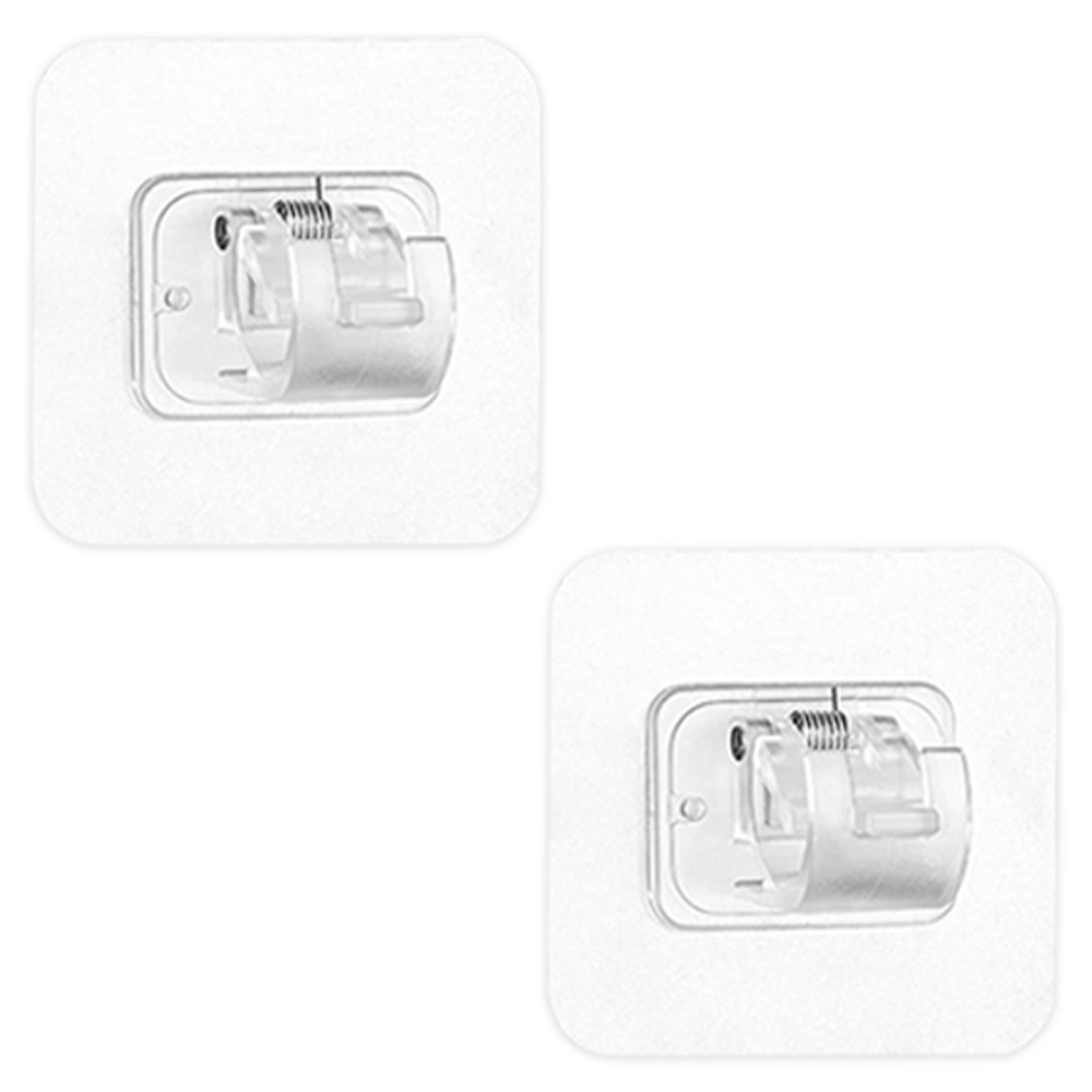 월드크린 무타공 스프링 압축봉 브라켓 홀더, 투명, 2개 6,190원