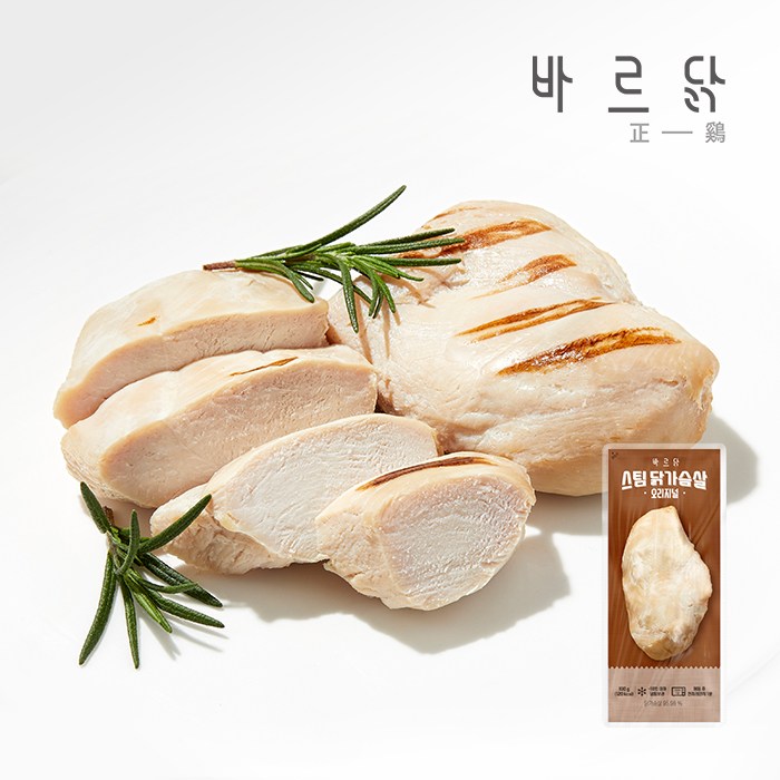 바르닭 스팀 닭가슴살 오리지널, 21개, 100g 53,200원