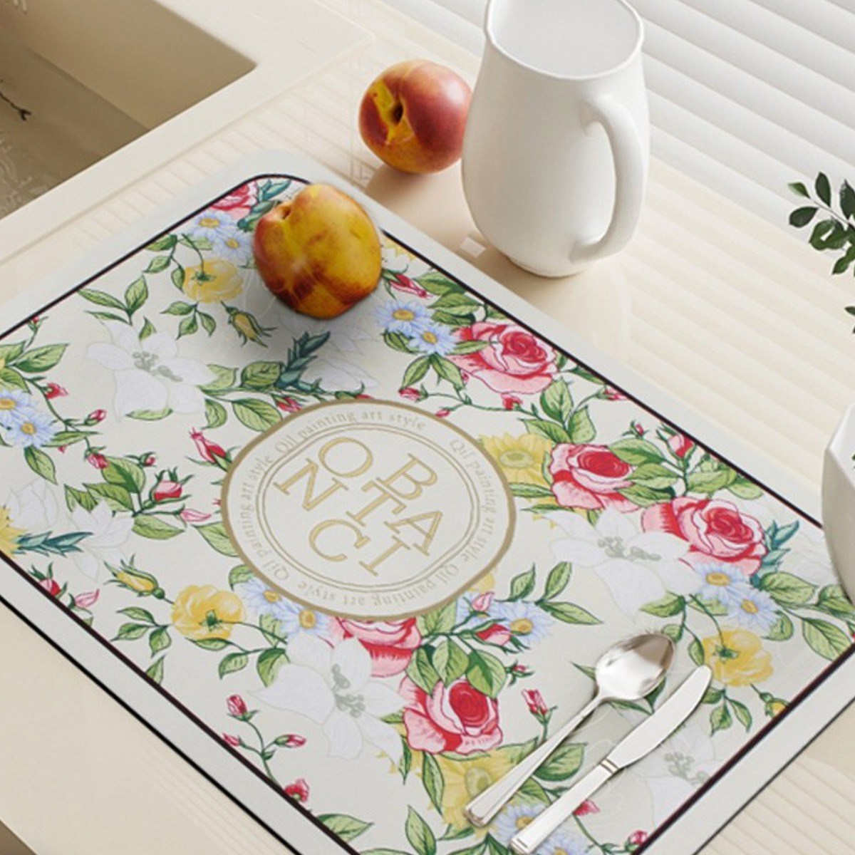 투데이리빙 2종 세트 규조토 드라잉 식기 건조 매트 주방 식탁 테이블 싱크대 깔개 6,800원