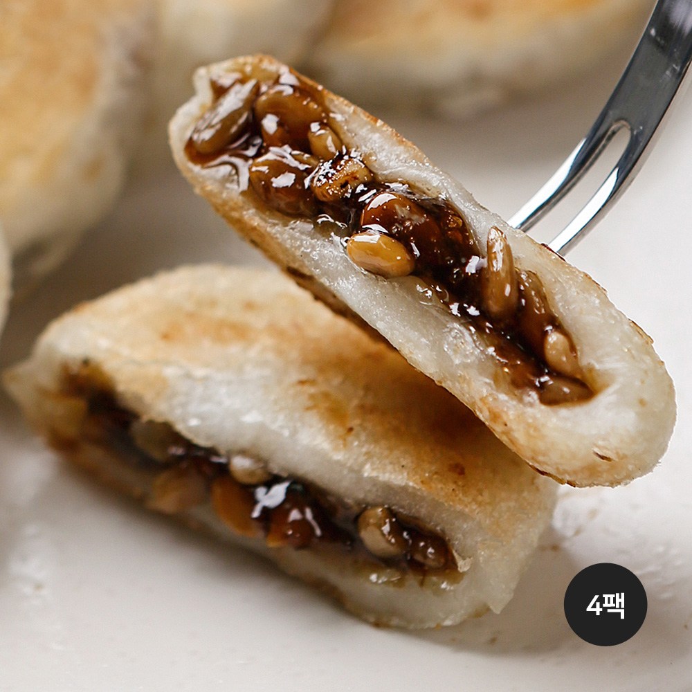 부산명물 씨앗꾸떡 해바라기씨 300g 무궁화푸드 꿀 호떡 간식, 4개, 300g 12,300원