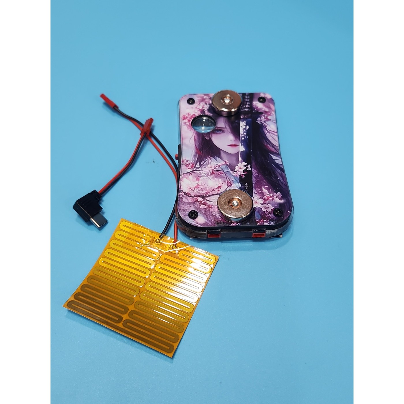 배달대행 오토바이 후레쉬 자석충전 찍판 젠더 열선필름, 벚꽃, 다야다 31,000원