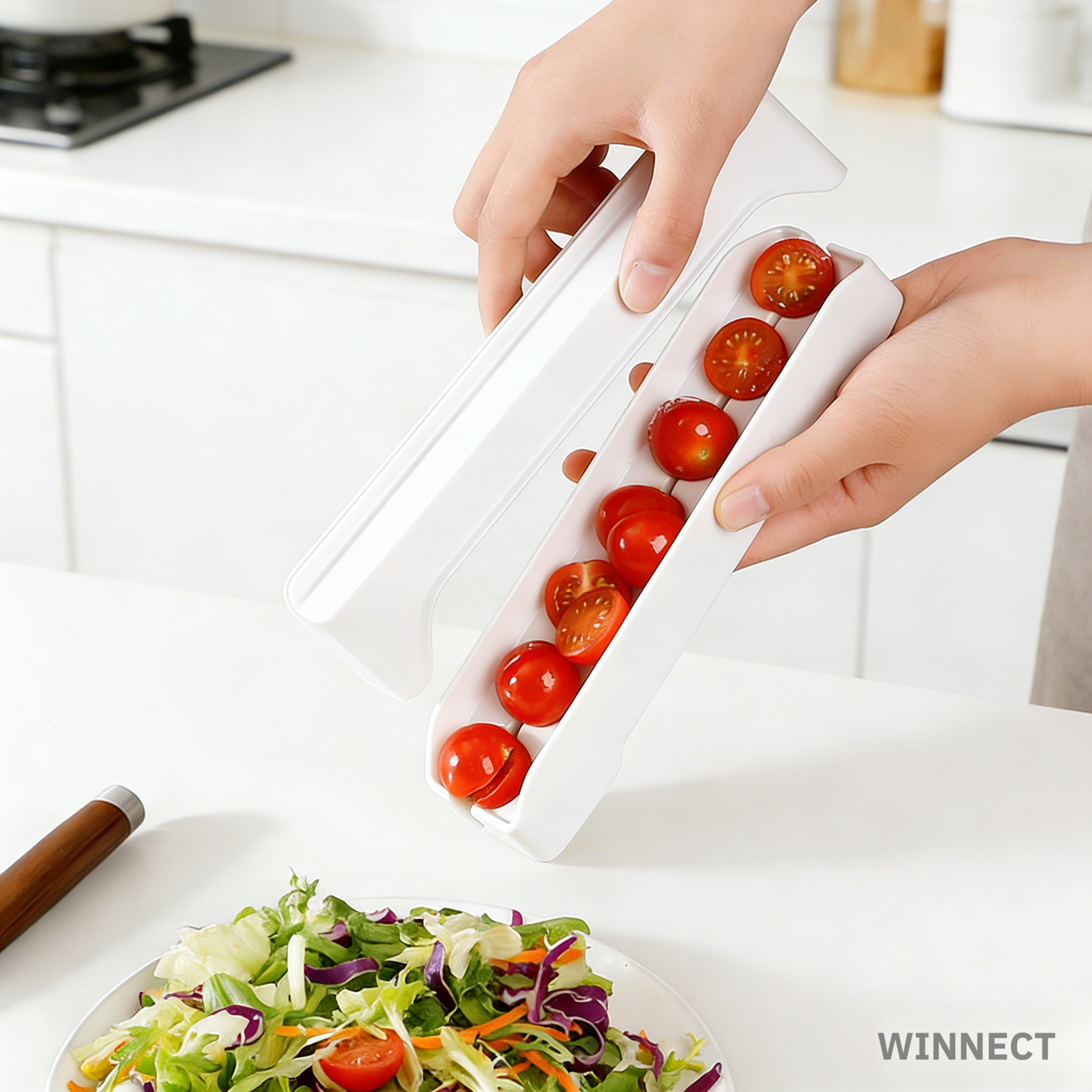 신상 방울토마토 슬라이서 샐러드 과일 커터 체리 포도 커팅기 11,900원