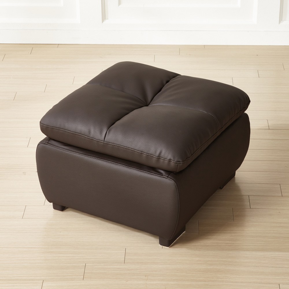 플로바움 다빈치 인조가죽 보조 스툴 사각스툴 발받침 풋스툴, 초코브라운 77,000원