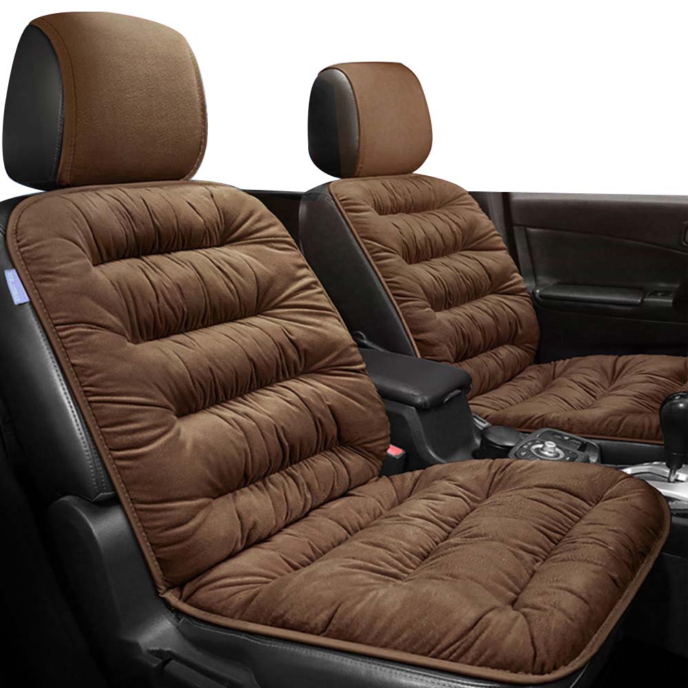 크로니클 차량용 겨울 패딩 시트 커버 쿠션 앞좌석 디럭스 에디션 전체 차량 호환, 브라운, 1개 24,900원