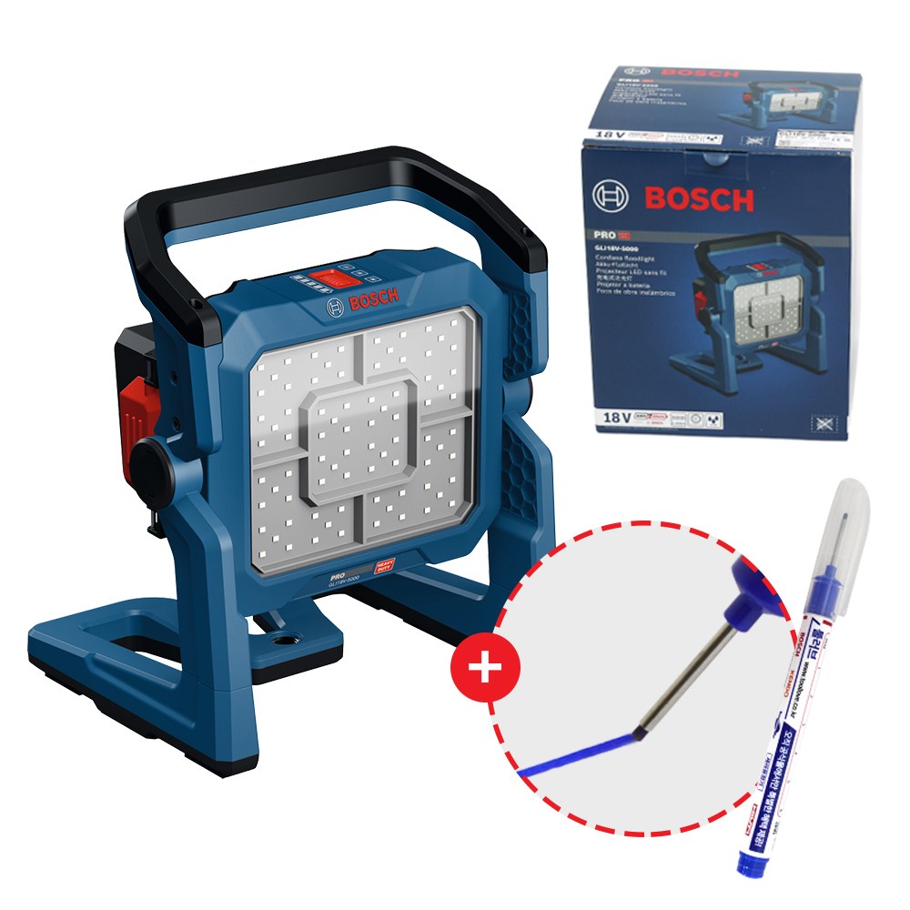 보쉬 충전 랜턴 GLI 18V-5000 램프 LED 작업등 후레쉬 베어툴 본체만 197,460원