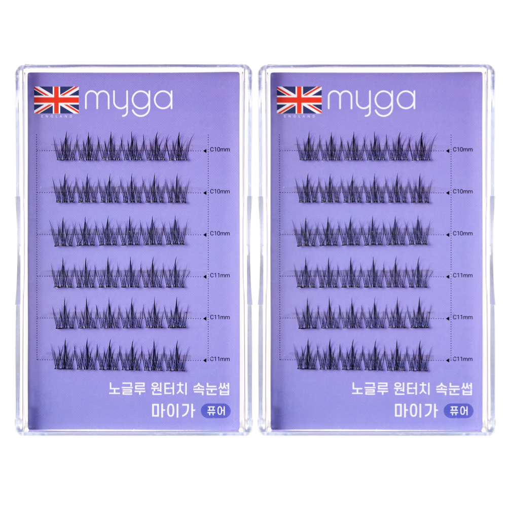 마이가 노글루 속눈썹 원터치 가닥 자연연장 속눈썹 15,900원