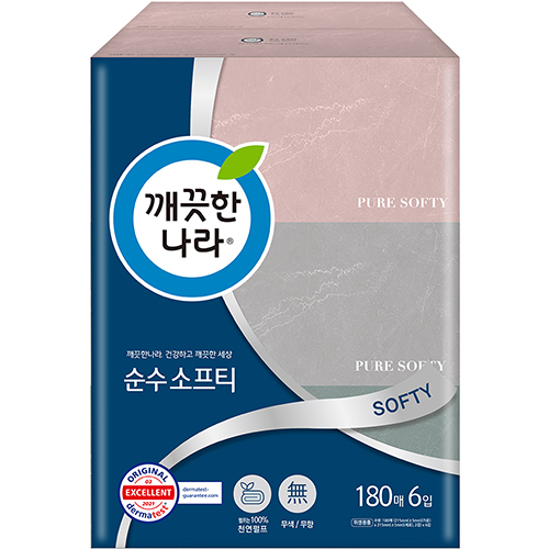 깨끗한나라 순수소프티 미용티슈 정사각 100매x36개/ 무형광/ 천연펄프/ 각티슈 38,300원