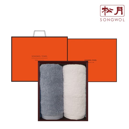 송월타올 항균 99% 호텔수건 유니크 170G 30수 2매 선물세트+쇼핑백 기념수건 답례품 13,040원