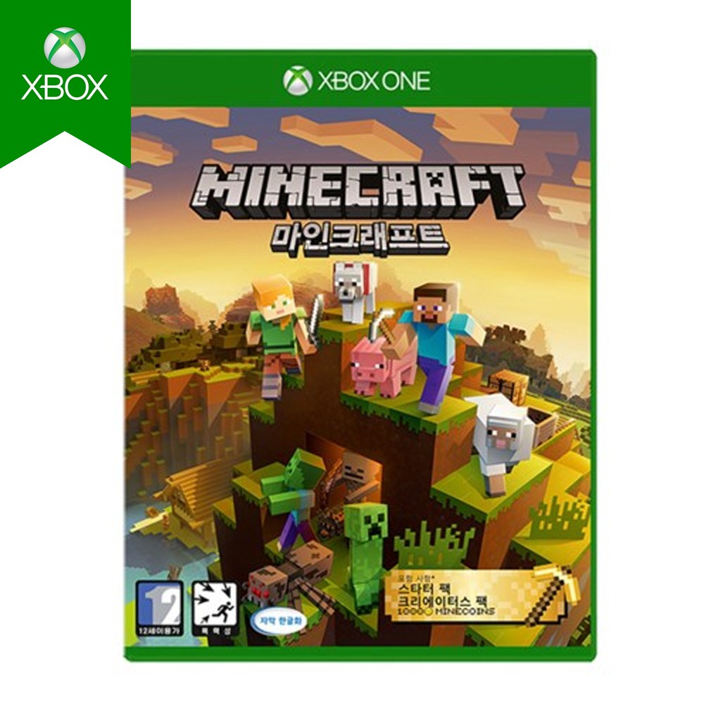 XBOX ONE 마인크래프트 마스터 컬렉션 크리에이터스 팩 한글 새제품 CD (시리즈 하위호환) 38,800원