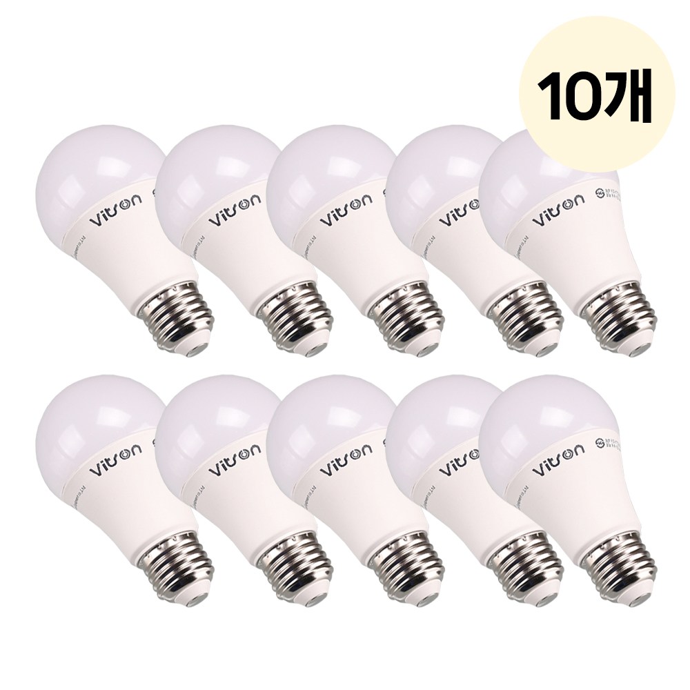 비츠온 LED 벌브 12W A60 E26, 주백색, 10개 10,000원