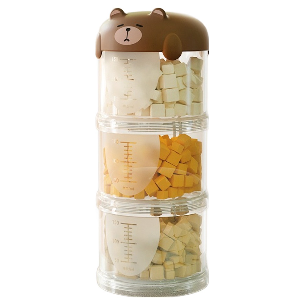 파스텔펫 강아지 휴대용 사료 간식통 3단 5,800원