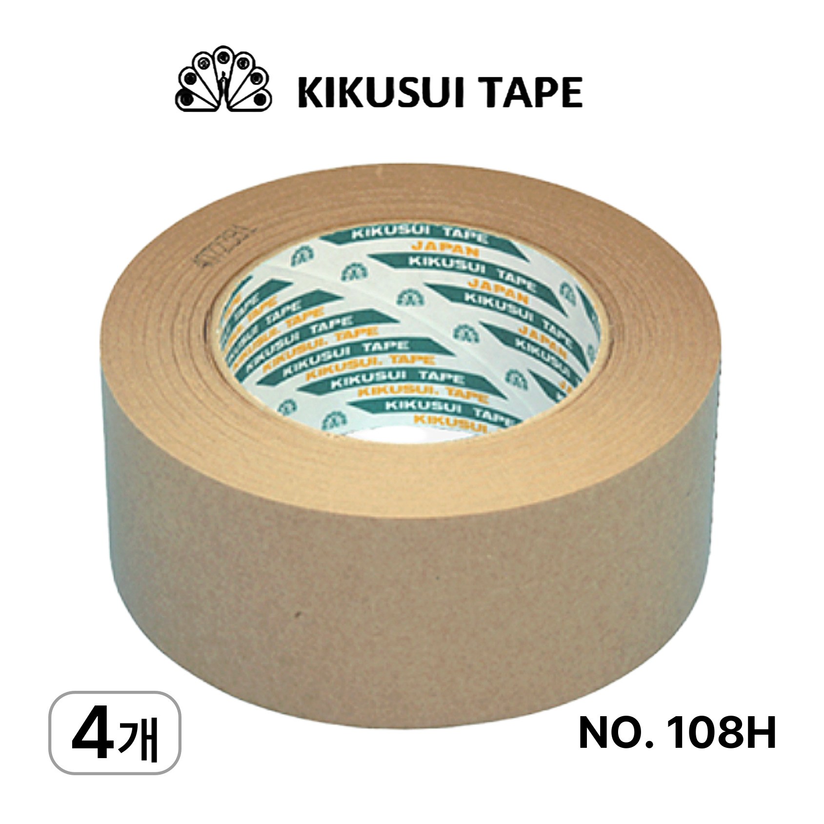 키쿠스이(일본산) 원조 프리미엄 크라프트 친환경 종이 테이프 50mm X 50m, No.108 H 22,200원
