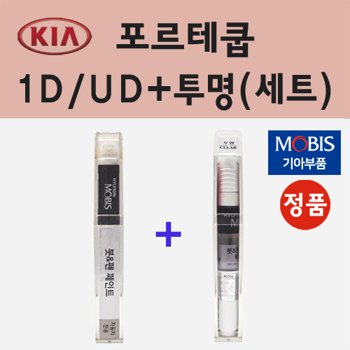 순정품 기아 포르테쿱 1D UD 크리어화이트 붓펜 페인트 + 투명마감용붓펜 8ml 22,000원