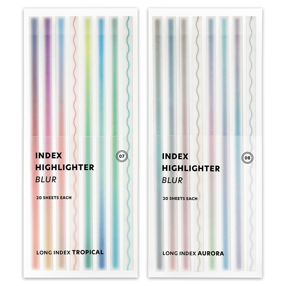 아이코닉 인덱스 하이라이터 스티커 롱블러 2종 7,080원