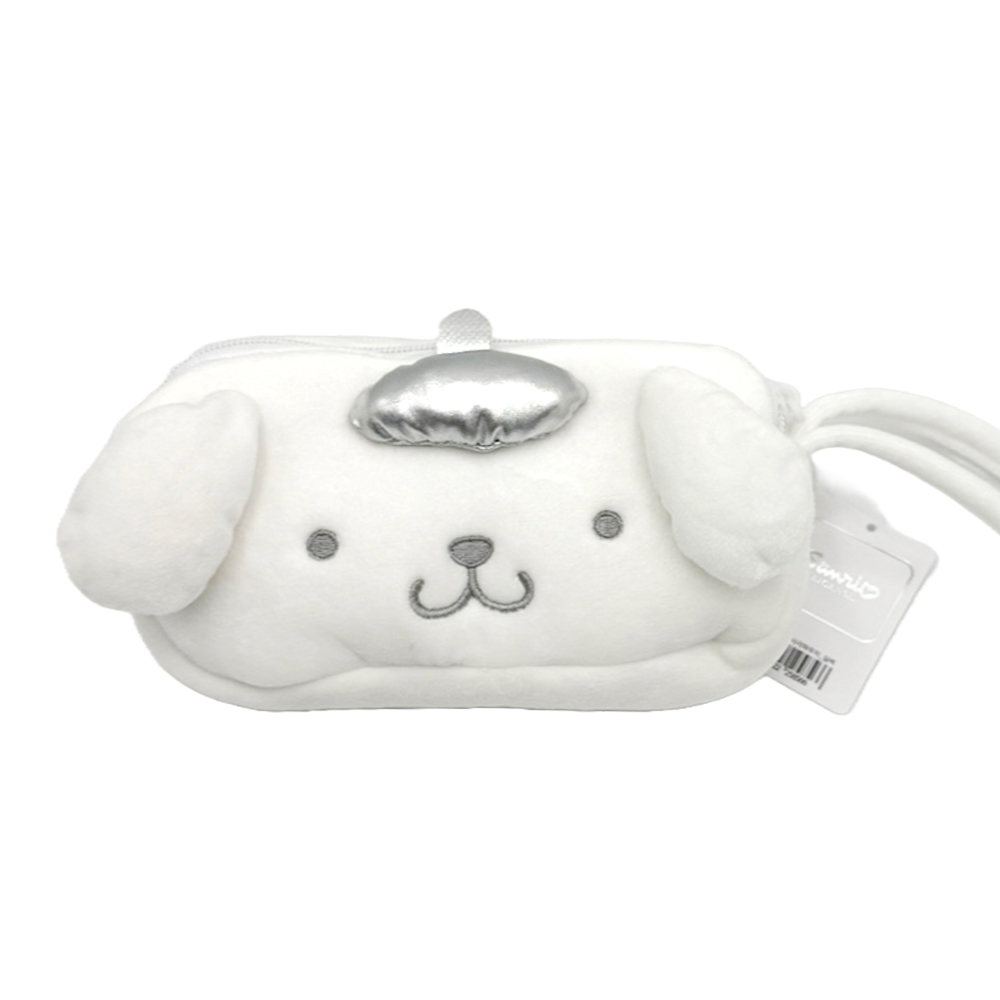 산리오 캐릭터즈 지퍼가 두개달린 다용도 소품 필통 악세사리 모노톤 실버 파우치 11,500원