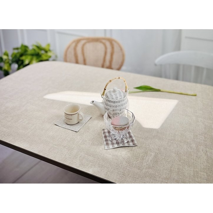 휴일애 맞춤제작 식탁 테이블 매트 북유럽풍 가죽 양면 린넨 17Color 식탁 유리대용 식탁보, AL-01(크림아이보리), 60cm/120cm, 1개 28,900원