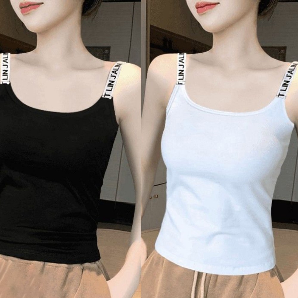 ROYALBELLE (1+1)2장묶음 여성 디자인 우아한 캐주얼 끈나시 루즈핏 베이직 패션 나시 D0020706 22,300원