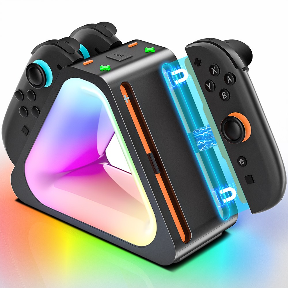 PERFFIER 닌텐도 스위치2 호환 조이콘 충전독 충전기 RGB 충전 거치대 19,800원