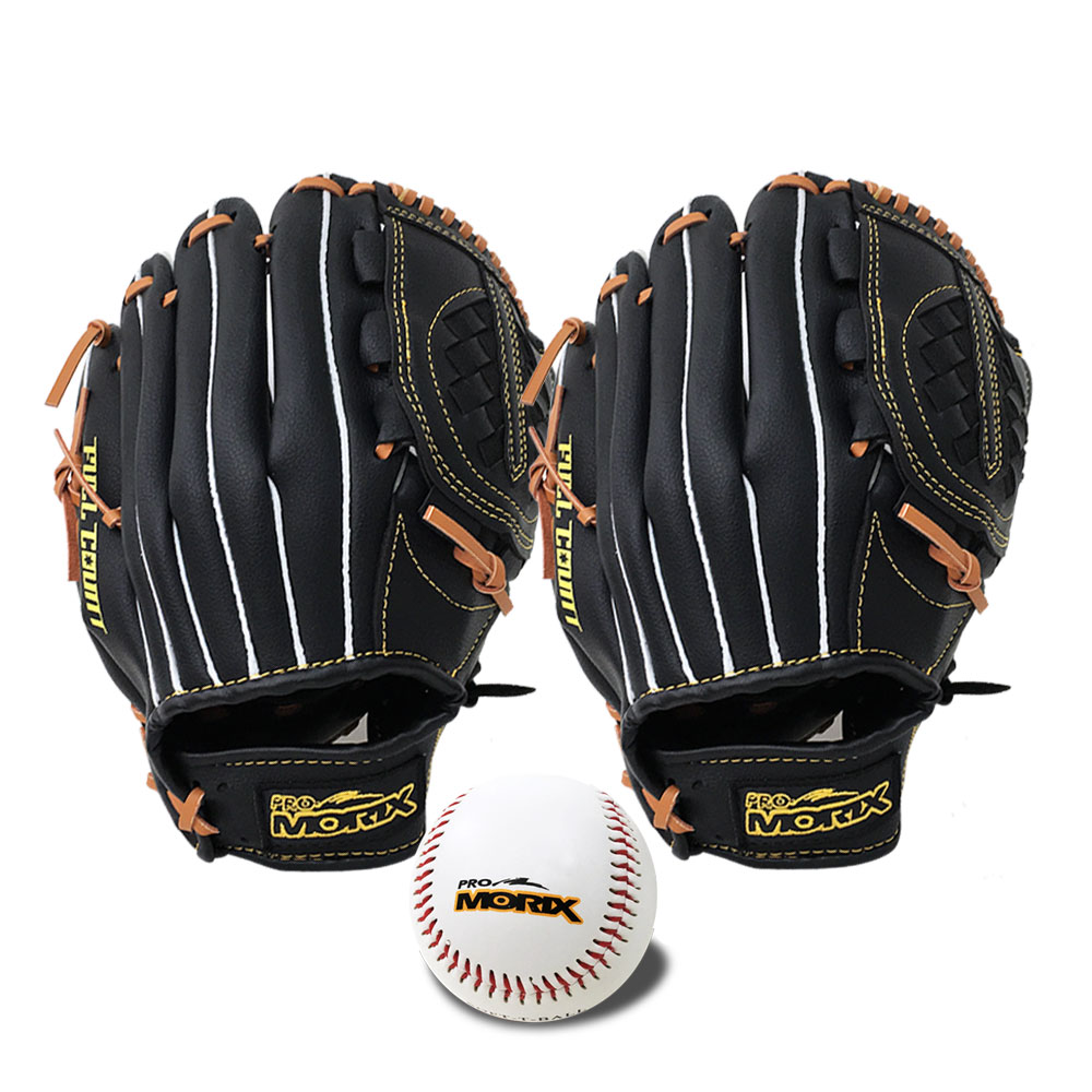 프로모릭스 풀카운트 야구 글러브 우투용 12.5 2p + 안전 야구공 세트 45,900원