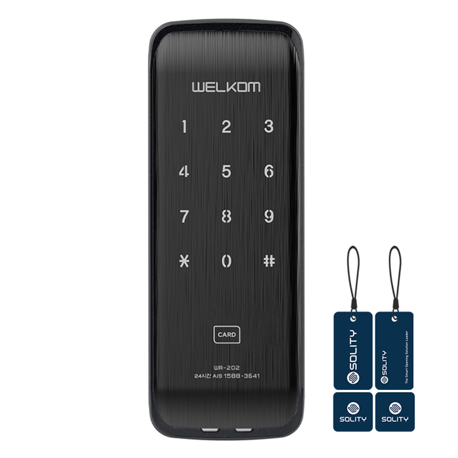 솔리티 손잡이 없음 웰콤 스마트 보조키 도어락 54,300원