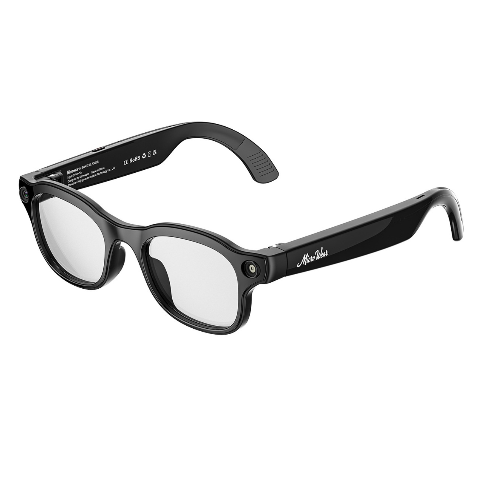 스마트 안경 카메라 촬영 블루투스 통화 무선 충전 3종 렌즈 포함, 글로시 블랙 (3종 렌즈 포함), Q1 110,200원