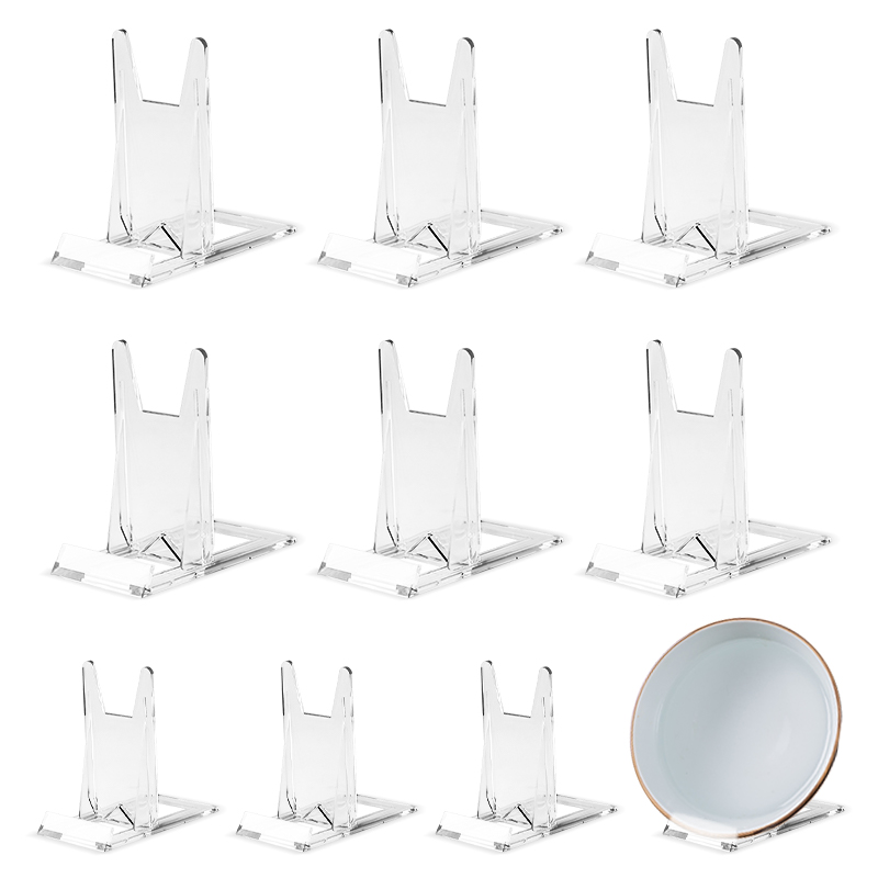 LINJIN 다용도 투명 거치대 플라스틱 전시 거치대 휴대폰 액자 디스플레이 소품정리 깔끔한 심플, 10개, 투명 16,900원