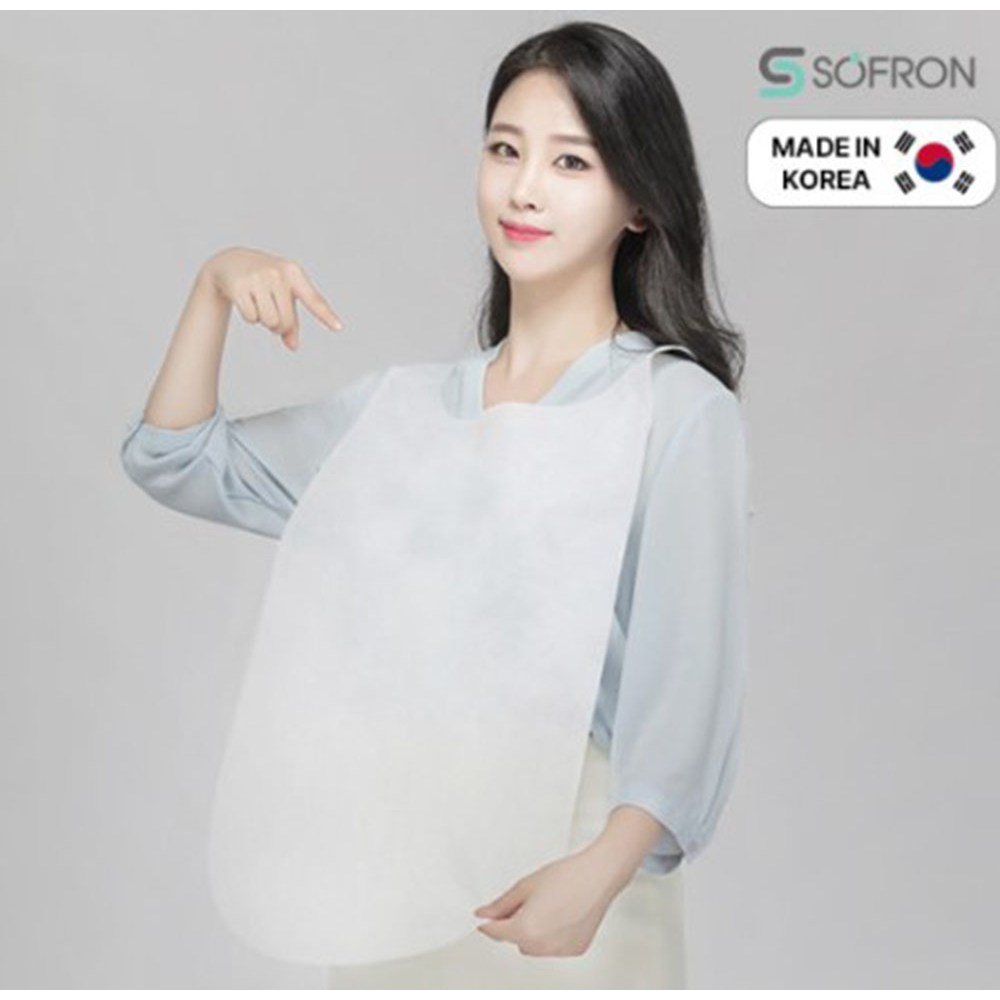 일회용 부직포 무지 앞치마 캐릭터 앞치마 - 100매 300매 1000매, A 타입 (기본흰색), 100개 18,850원