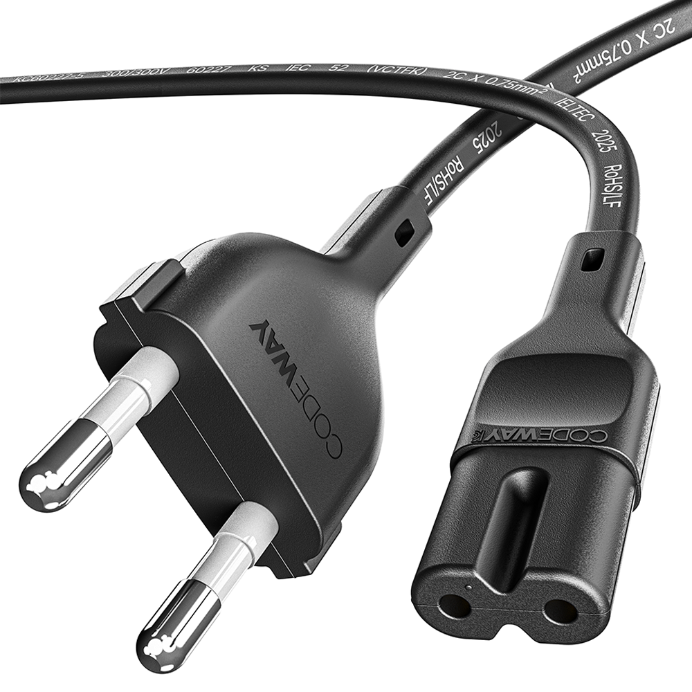 코드웨이 국산 AC 8자코드 전원케이블 블랙 8,100원