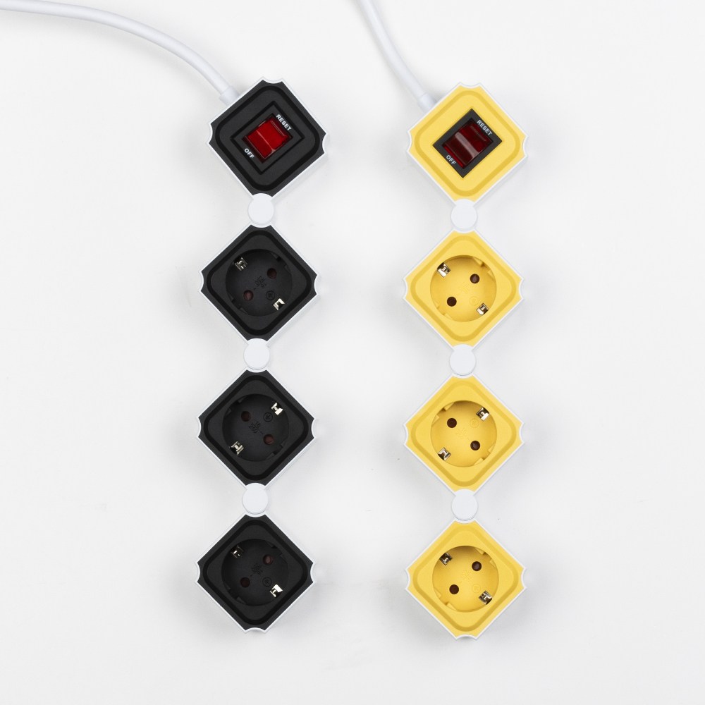 파워존 요리조리 멀티탭 고용량멀티탭 4구, 1개, 엘로우, 7m 36,000원