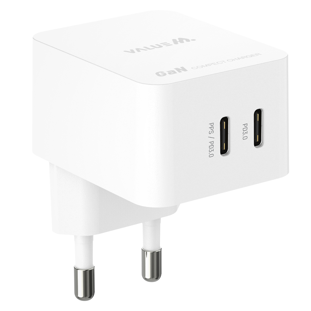 밸류엠 PD+PD 2포트 25W 초고속 스퀘어 충전기 7,900원