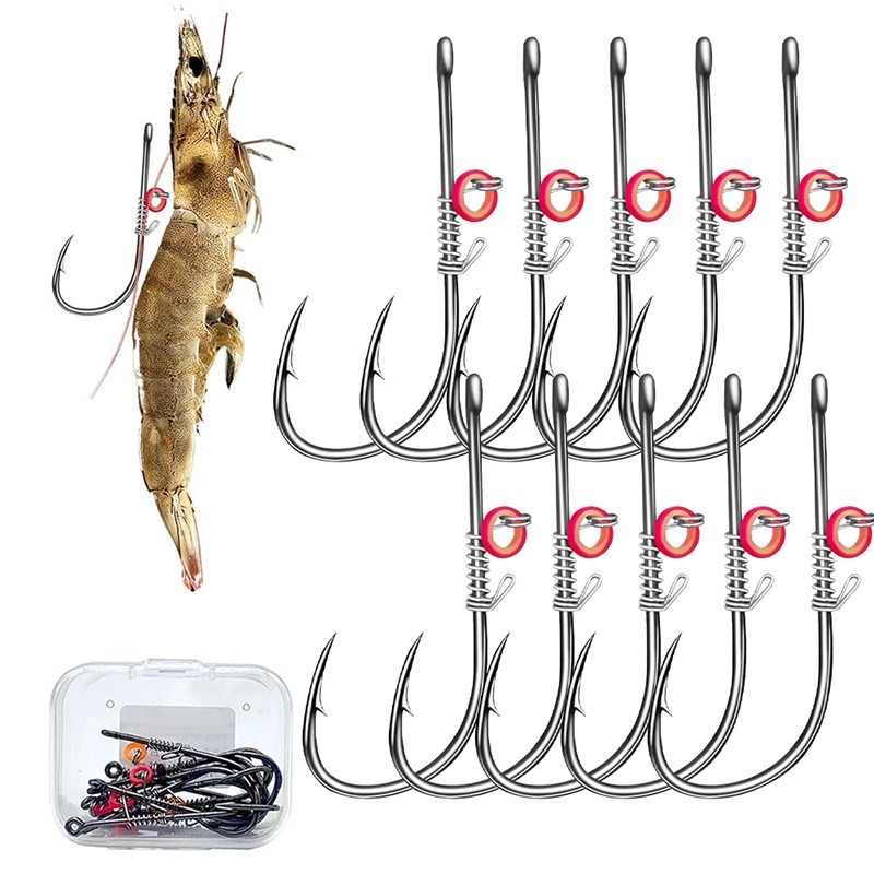 ACMER 낚싯바늘 세트 링바늘 묶음바늘 10pcs, 1세트, 10개입 20,000원