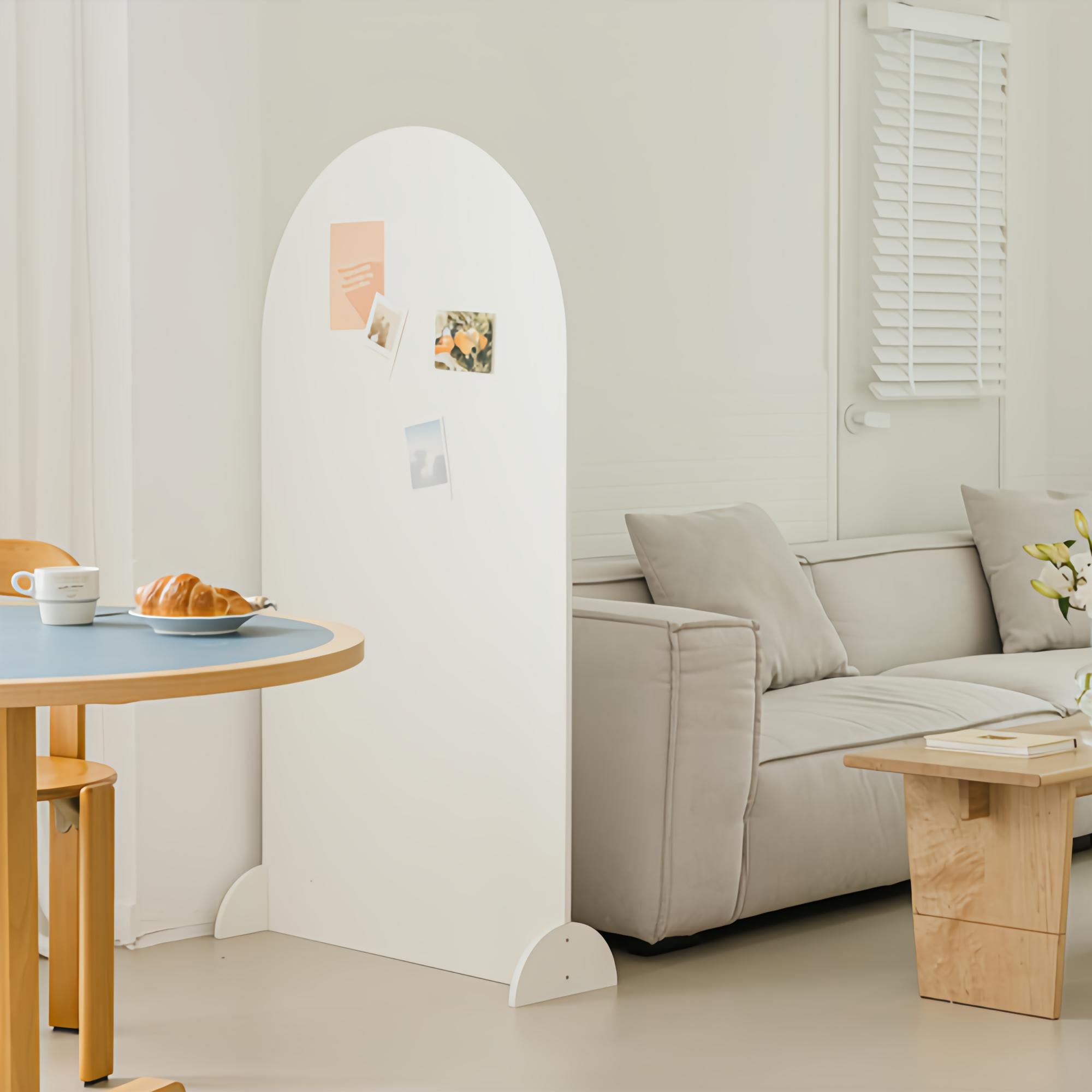 우드레이 베르 아치형 라운드 가림막 파티션 1500, 화이트 79,900원