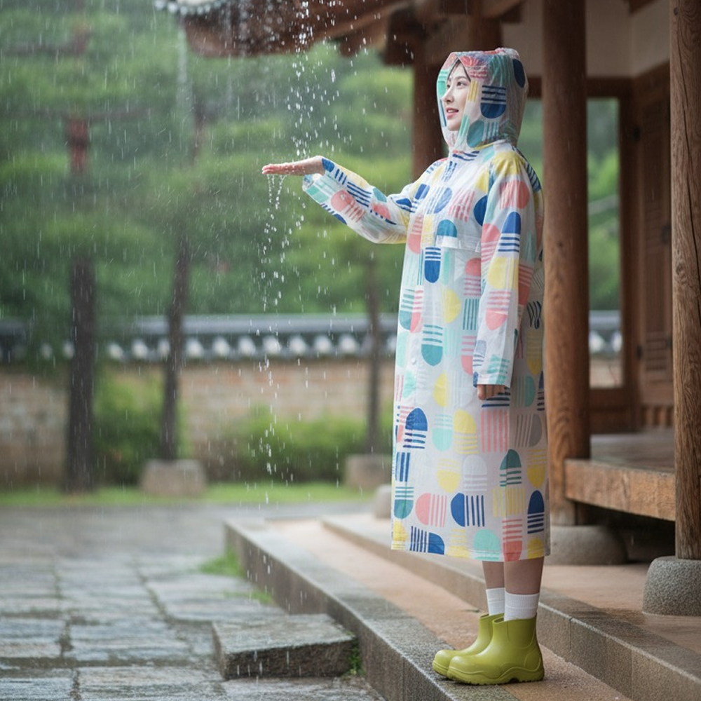 웨이즈온 여성 우비 여행용 성인 레인코트 우의 비옷 8,900원