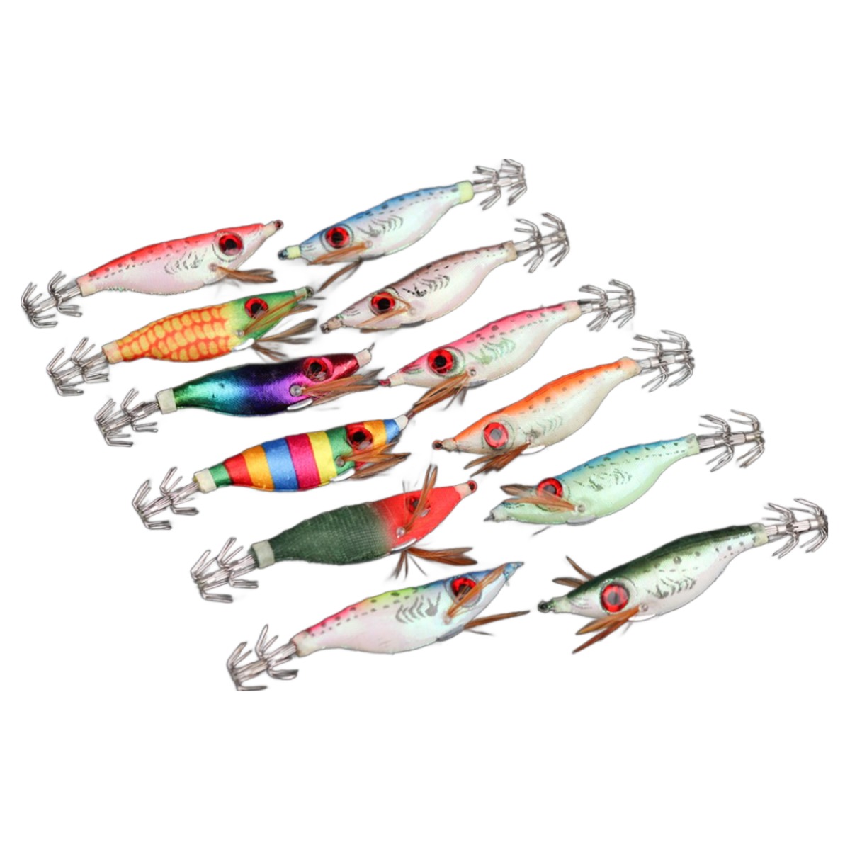 999피싱 가성비 초특가 왕눈이 수평 에기 쭈꾸미 갑오징어 문어 한치 낚시 미끼 채비 390원