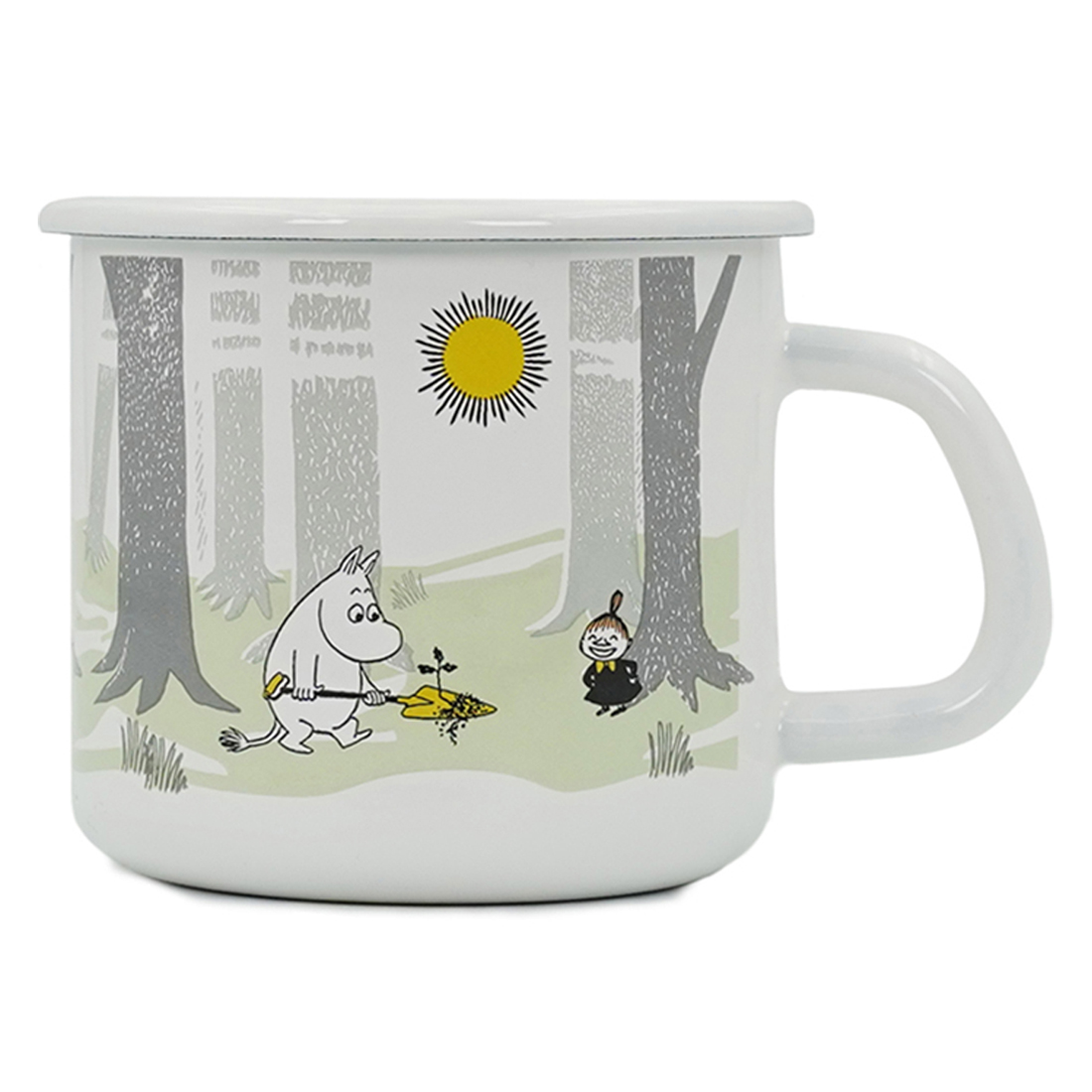 에지리 무민 인 더 포레스트 법랑 머그컵 9cm 550ml, 그린, 1개 25,800원