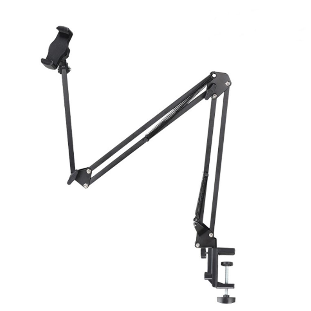 젠마운트 클램프 침대 책상 자바라 태블릿 핸드폰 거치대, 1개, 블랙(스마트폰) 9,900원