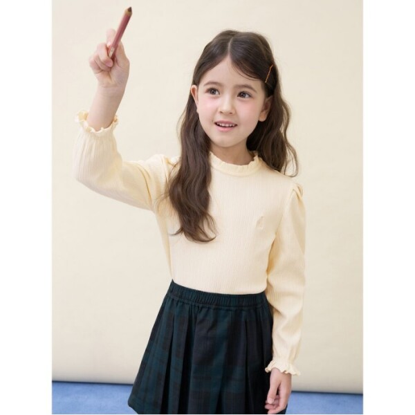 여아 클래식 포인텔 골지 티셔츠  옐로우 (BI6141G91E) 49,000원