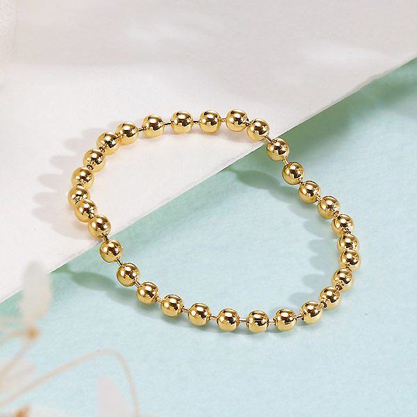 골드앤 14K 원볼 체인 반지 소 181,800원