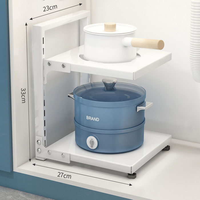 대한일상생활 하부장 높이조절 정리대 후라이팬&냄비 정리 거치대 15,010원